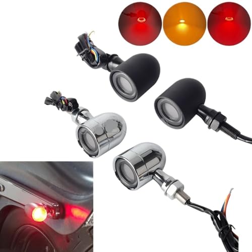 Clignotants LED Universels Moto Feux de Stop Arrière Éclairage 12V