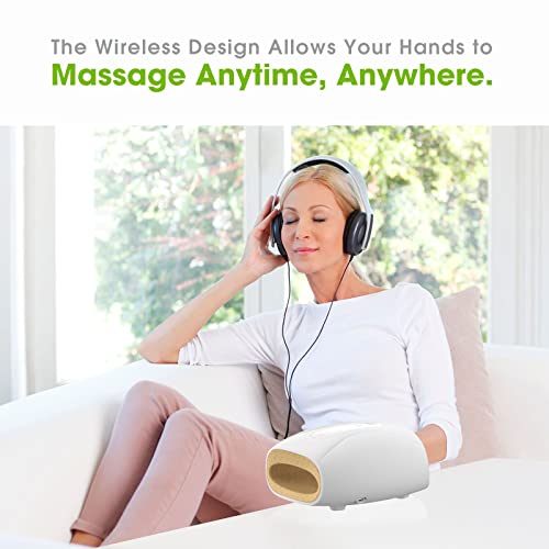 Electric Hand Massager With Heat, 3 Levels Cordless Accupressure Massager With Air Pressure Compress For Arthritis, Palm Massage, Finger Numbness Coldness Relief, Gifts For Parents And Women #TOP1