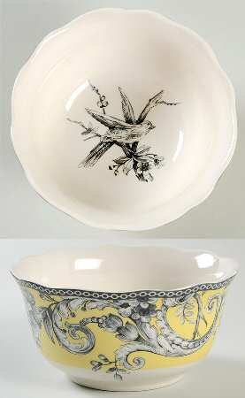 222 FifthAdelaide Yellow Cereal Bowls, Set of 4