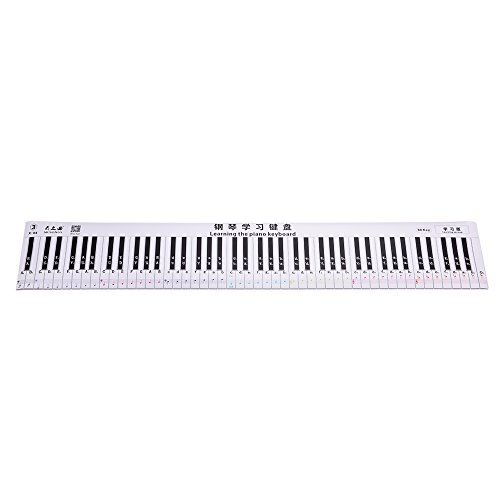 Homesen Versão de dedilhado 88 Teclas Teclado de Piano Folha de Prática de dedilhado com Notas E Pau