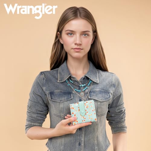 Image of Montana West X Wrangler Small Women's Wallet Slim Simple Girls Wallet RFID Credit Card Holder Minimalist Zipper Coin Pocket