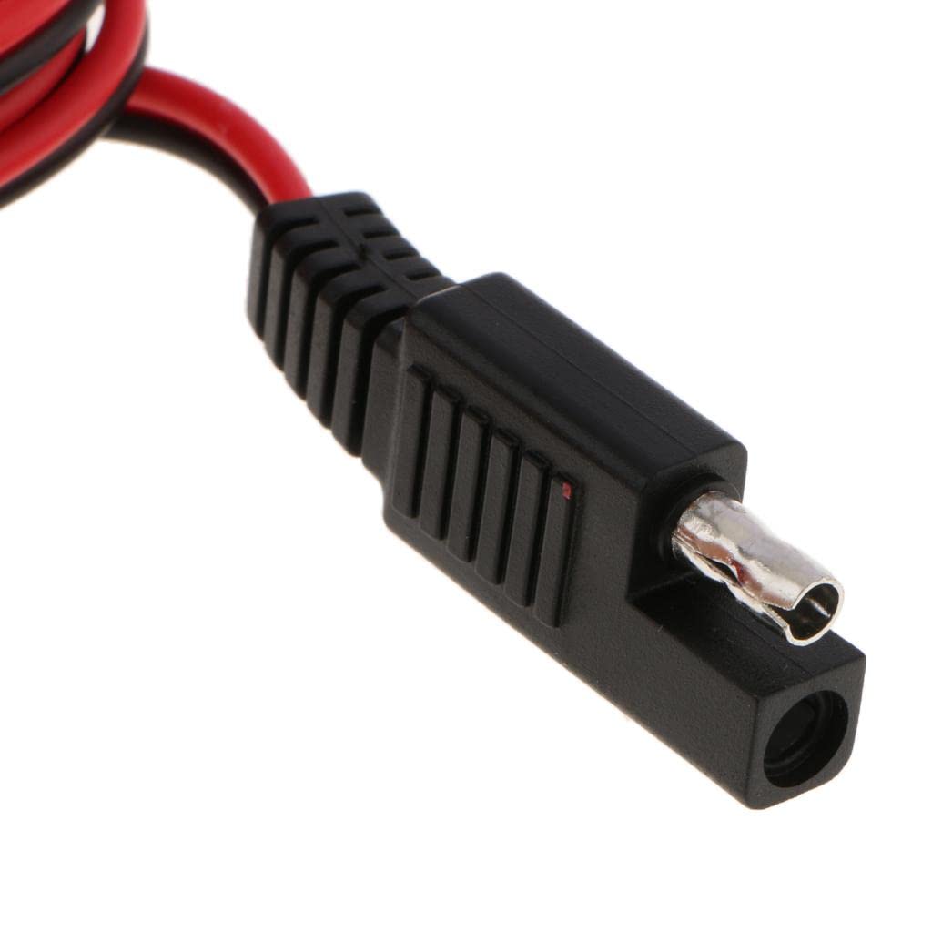 UJEAVETTE 1Meter 12V Battery Charger Terminal O Ring Connector Cable Output Connecting