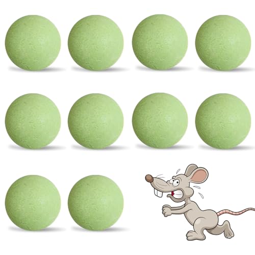 PYEUIFT 10 Piezas Repelente ratas, Control de Plagas de Roedores, Mosquitos, Hormigas, Ratas, Arañas, Cucarachas, Moscas, con bolsa de almacenamiento