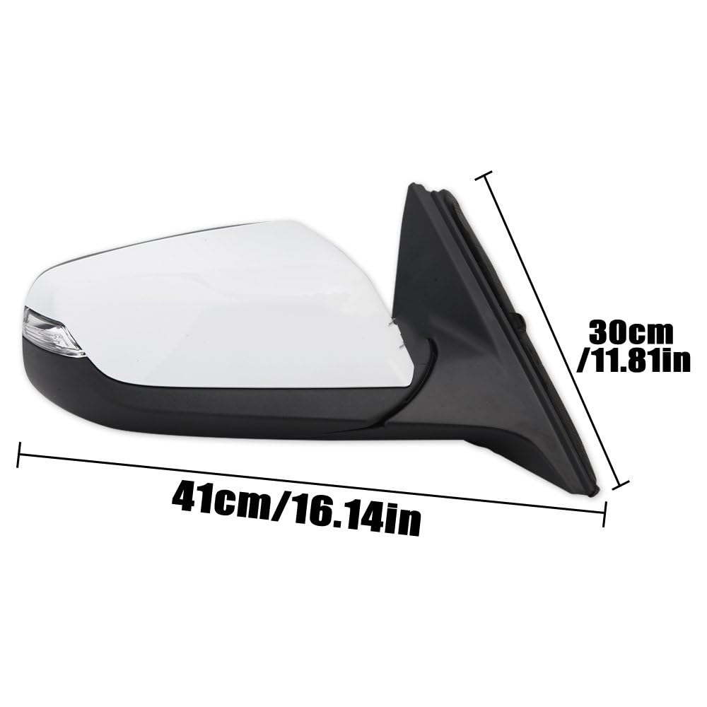 Auto Specchietto Retrovisore Esterno Per Chevrolet Per Malibu Per XL 2016 2017 2018-2020 Auto Al Fuori Specchietto Retrovisore Lato Specchio Riscaldato Luce Assy Sinistra Destra Accessori (Misurare :