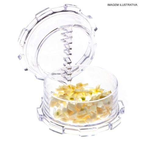 Picador de alho plástico