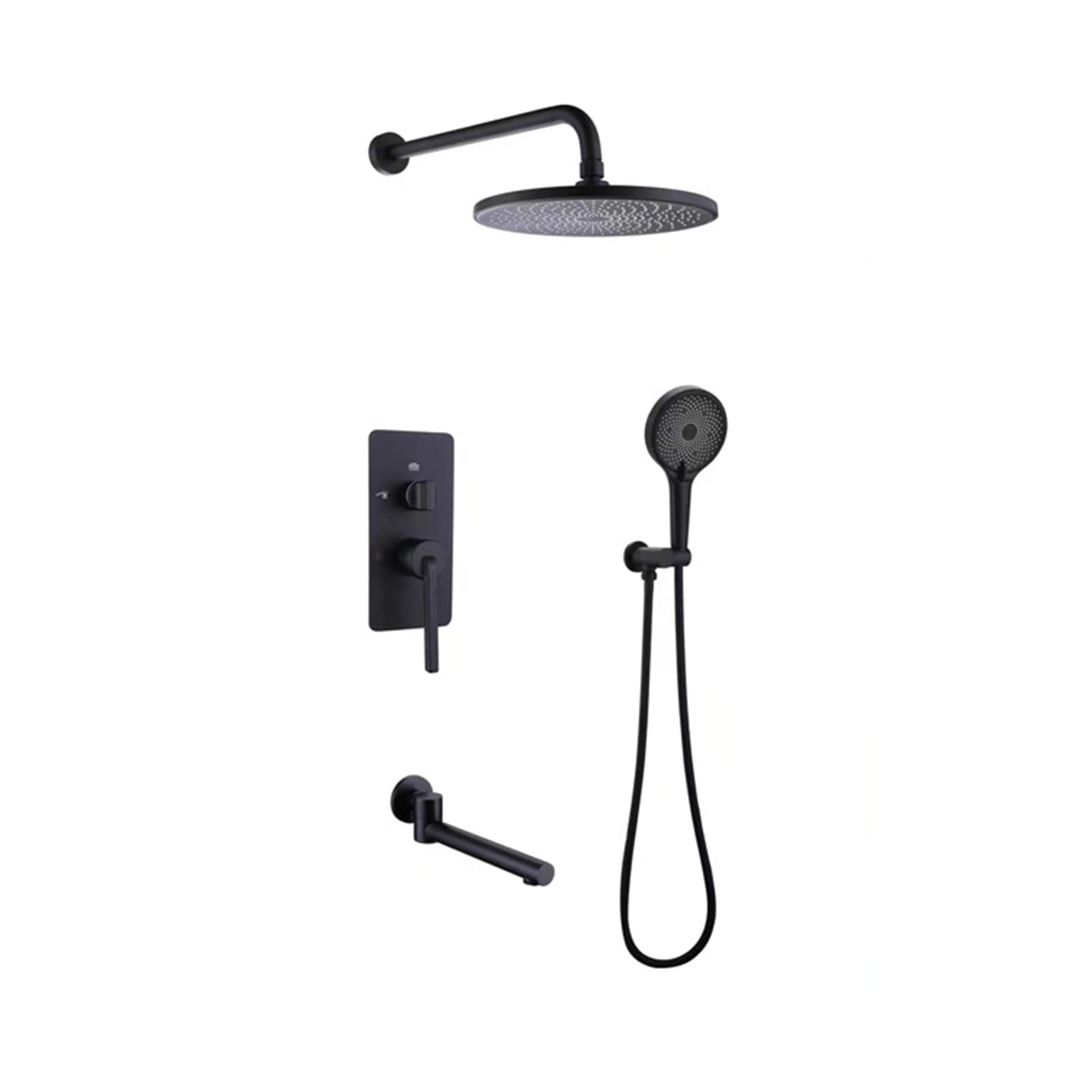 Mitigeur de douche 3 fonctions à rotation 360° avec douchette réglable