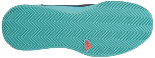 adidas Tênis masculino Adizero Ubersonic 4 Clay, Pulse Aqua/Preto/Preto, 7.5
