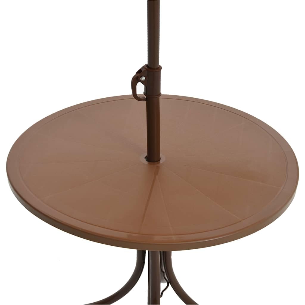 vidaXL Ensemble de Bistro avec Parasol pour Enfants 3 pcs Marron
