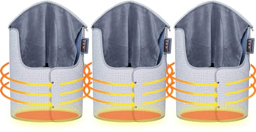 Logianami パネルヒーター 足元ヒーター デスクヒーター ひざ掛け付き 遠赤外線 暖房器具 PSE認証 (3台セット)