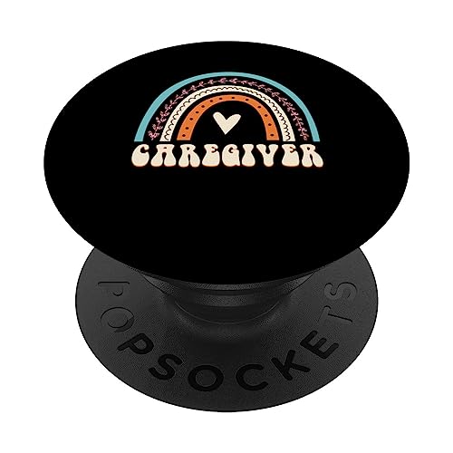Caregiver Nurse Flower Nurse Caregiver Nursing PopSockets PopGrip Intercambiable