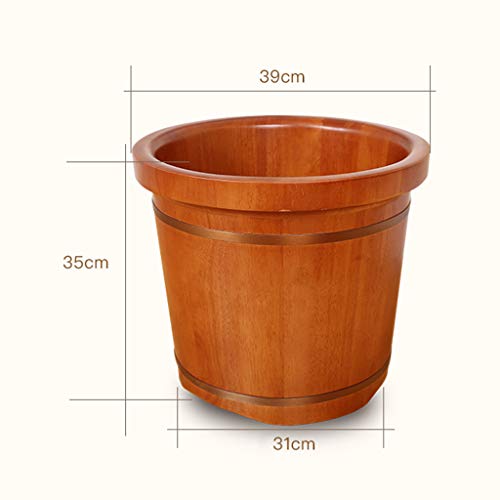 Barril de madera para spa de pies y pedicura miniatura 7