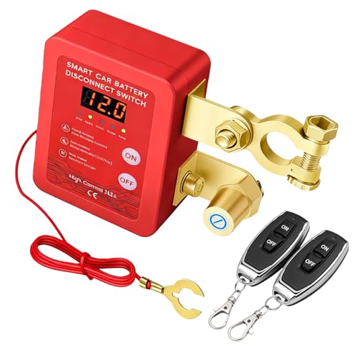 Compatibilità universale e facile installazione: Dimensioni: 11,2 x 10,2 x 6 cm. Adatto a camper, barche, auto e camion, questo Tensione a LED 240A Stacca Batteria è universalmente compatibile con batterie da 12 V e 24 V. Ideale per applicazioni mobili e veicoli con fabbisogno energetico variabile.
