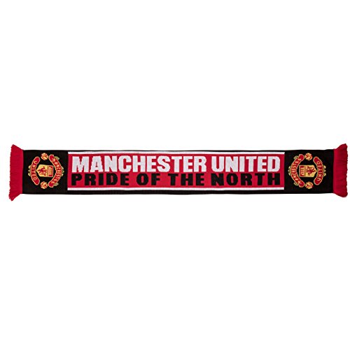 Manchester United FC Scarf Knitted Jacquard Mens Kids Official Football Gift