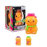 Schylling NeeDoh Squishmas Ginger Glowman - Christmas Squeeze Toy - Satisfying Snow-Like Crunch - 3.5" Tall - Color May Vary (Pack of 1)