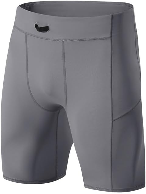 High Stretch Compression Shorts for Men Quick Dry Athletic for Workout Running Cycling Hiking