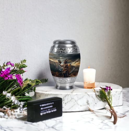 Image of Native American Urns for Human Ashes - Memorial Keepsakes - Companion Urn Pack of 2 (3 inch)