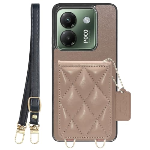 LOOF SWEET-SHELL SHOULDER �{�v �J�[�h�z���_�[ �X�}�z�P�[�X for POCO M7 Pro 5G �p �P�[�X �J�o�[ �V�����_�[ �����O �X�g���b�v �X�}�z�V�����_�[ �X�g���b�v�z�[�� �J�[�h���[ �w�� �J�[�h���� �V�F�� �w��