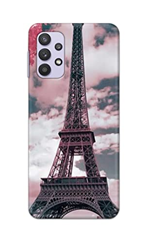 Image of Lovers Famous Place Eiffel Tower in Paris Hard Back Case Cover for Samsung Galaxy M32 5G / A32 5G Back Cover -(J5) VNS2227