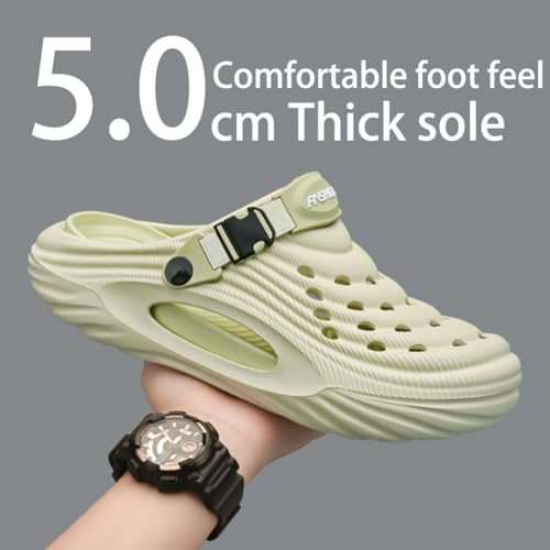 Breathable Slip-On Sandals for Men, Mens Non-Slip Waterproof Thick-Soled Beach Shoes, Summer Casual on Shoes Quick-Dry Slippers3