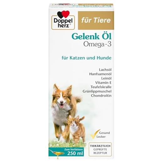 Doppelherz Gelenk Öl für Katzen und Hunde – Zur Unterstützung des Gelenkstoffwechsels bei Osteoarthritis – 250ml