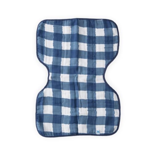 Image of Little Unicorn Ultra-Absorbent Premium Burp Cloth | Soft on Baby's Skin | Larger Size | Ergonomic Design (Jack Plaid)