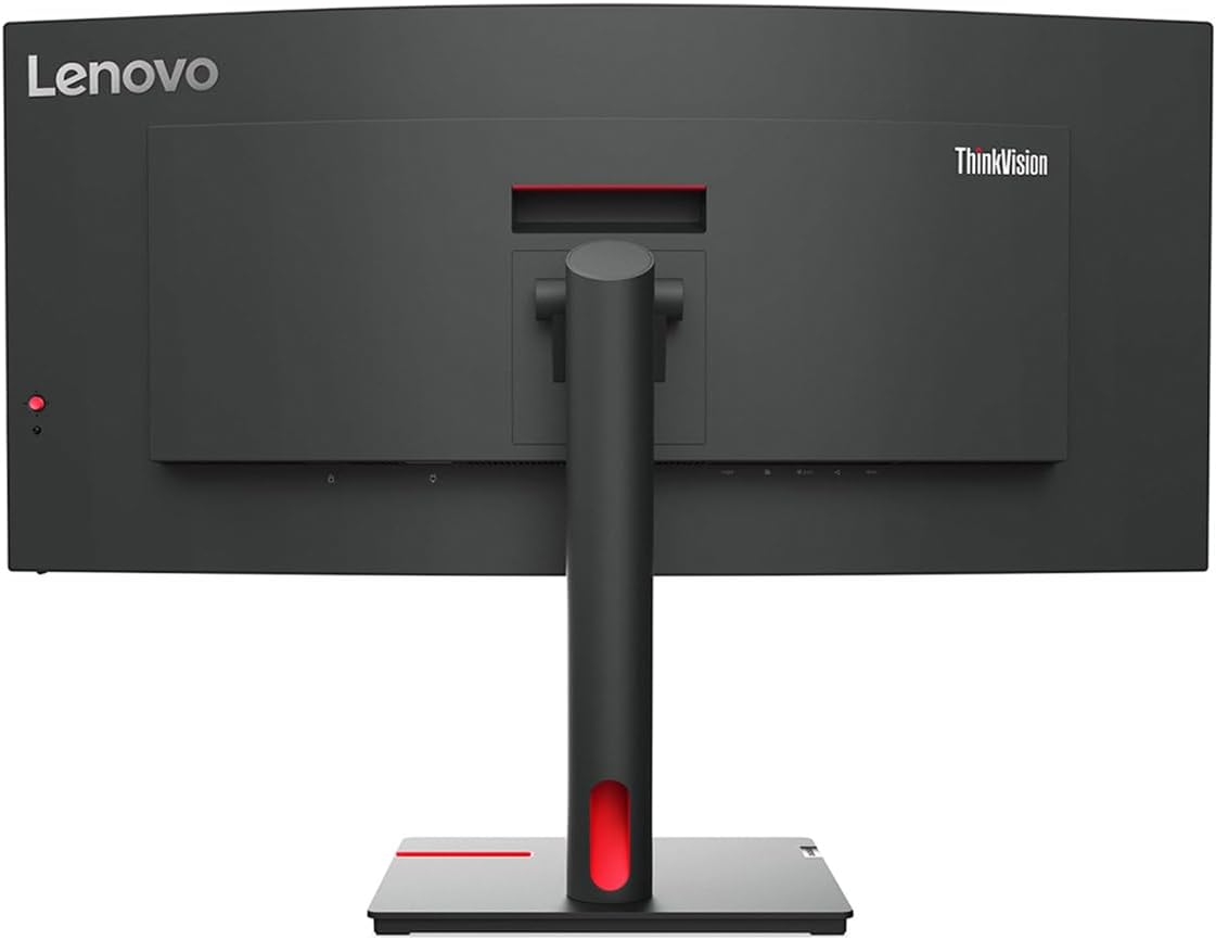 Lenovo ThinkVision T34w-30 34" Class UW-QHD Curved Screen LED Monitor - 21:9 - Raven Black