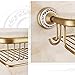 CGKs6anmU Towel Rails Copper Antique European Moner Shower Caddy Basket and Bathroom Shelf Cosmetics Shelf with Hook Bath Towel Shelf Towel Rack
