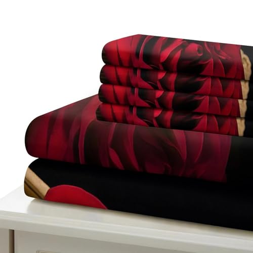 Parure de lit cœurs romantiques 200x200 microfbre