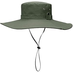 Malaxlx Fischerhut Sonnenhut für Damen Herren wasserdichte Bucket Hat Anglerhut Regenhut Sommerhut UV Schutz Strandhut Verstellbare Safari Boonie Hut