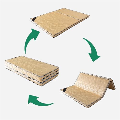 Generic DFAGDFFKK-BLACK-180X200X5CM Queen Mattress Topper, Foldable Mattress,Green Pure Natural Coconut Palm Hard Mattress, 1.18/2.36/3.15In Thick 3E Coir Filling thumb #6