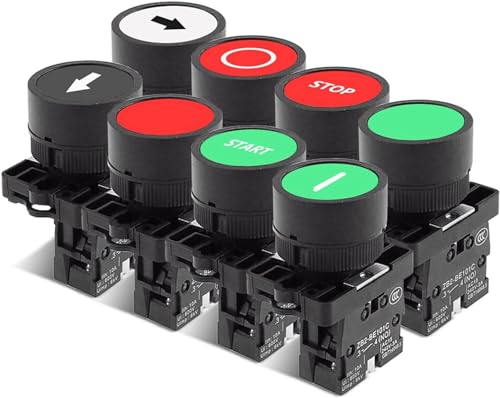 Bouton de commutation 22mm XB2 remplacer commande de démarrage défectueuse 1NO - 2