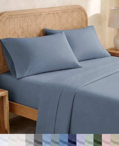 California Design Den 100% Organic Cotton Twin Sheets Set, 3 Pcs - image 1
