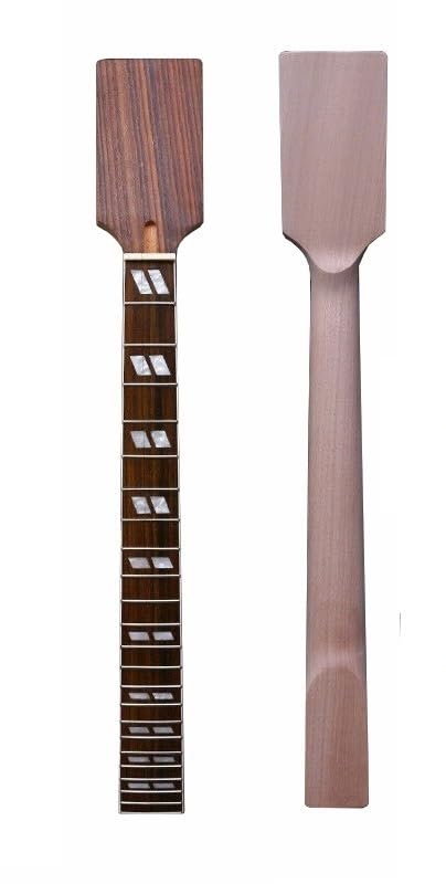Manche acajou et palissandre de 25.5" avec tête parallèle pour guitare 22 frettes DIY