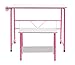 Project Center, Art / Craft Table with Bench in Pink/Spatter Gray 55125