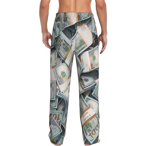 AMRANDOM Men's Pajama Sleep Pant Drawstring Lounge Pants3