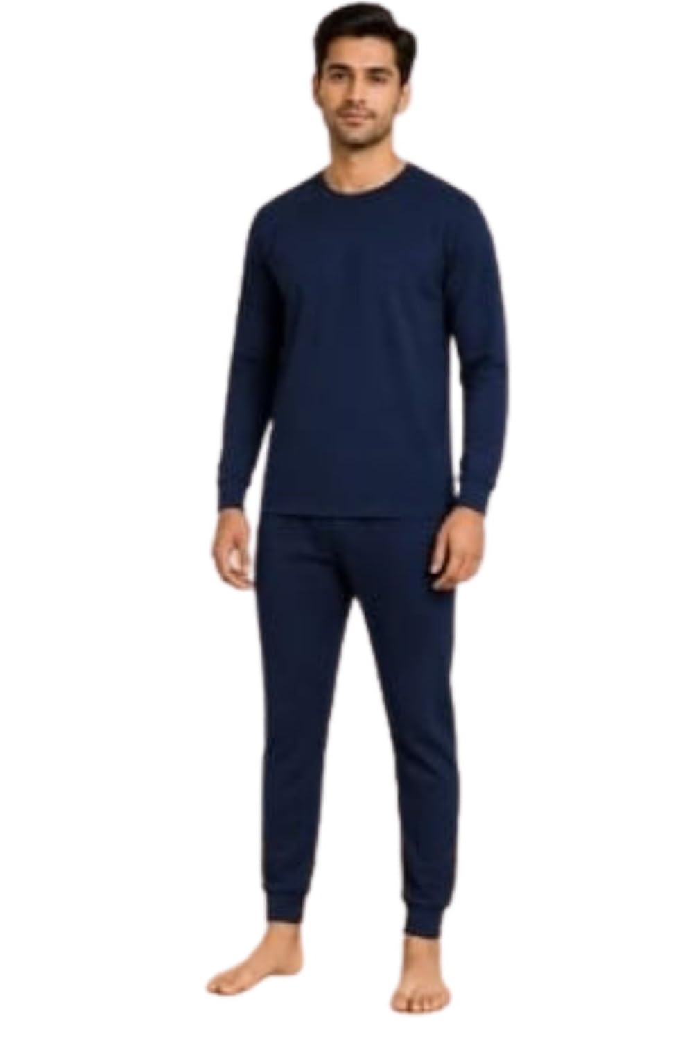 Men's Woolen Thermal Co-Ord Set | Winter Warm Full Sleeve T-Shirt & Track Pant Set | Soft Fleece Innerwear Nightwear Lounge Wear for Men | Cold Weather Winter Wear-image-26