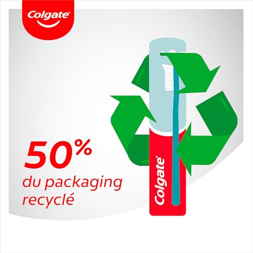 COLGATE - ZigZag Zahnbürste – Kreuzborsten – Reinigung der Zahnzwischenräume – entfernt Bakterien – sorgt für frischen Atem – Reinigung von Zunge und Wange – 6 Zahnbürsten – Bild 4