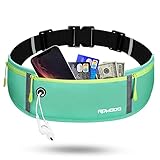 RDMODO Running Belt for Women, Running Fanny Pack for Men, Flip Belt Waist Bag Large Capacity Waterproof Light Weight Adjustable Runners Belt Running Pouch for Phone iPhone Samsung LG Under 6.7 Inches