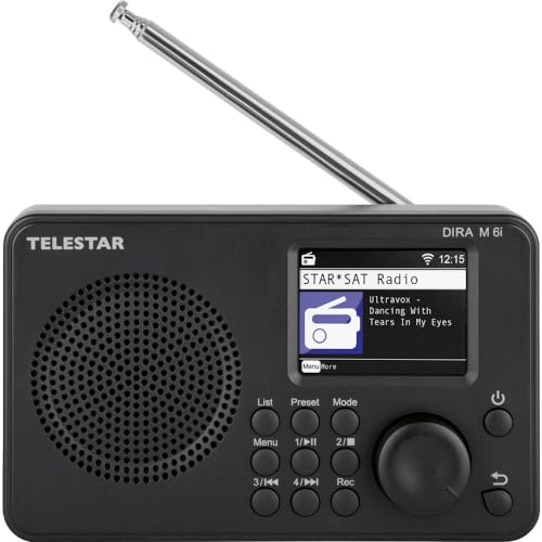 Telestar DIRA M 6i hybrid Radio (Internetradio, USB Musikplayer, kompaktes Multifunktionsradio, DAB+/FM RDS, WiFi, Bluetooth)