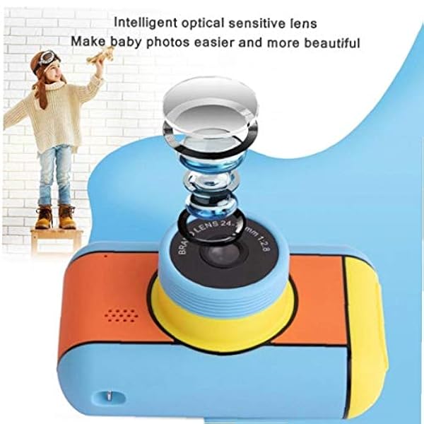 2.4 Pollici HD 1920x1080p Bambini Mini Obiettivo Figura Dual Lens Portable Digital Video Foto Macchina Fotografica dello Schermo di visualizzazione dei Bambini per Kid