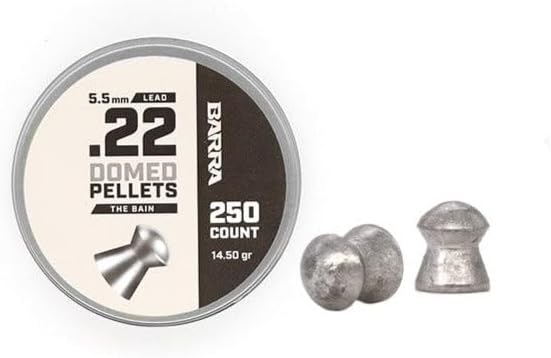 Miniatura 2 de Barra Bain Domed - Pellets de rendimiento de 0.22 Cal de 0.217 in, peso de grano de 14.50, para rifles de pellets, largo alcance, juego pequeño,