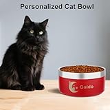 EinzigGeschenk Hundenapf Personalisiert, Personalisierte Metall Katzen- und Futternapf Hund & Wassernäpfe Mit Gravur Namen für Haustiere Geschenke, 10 Farben, 5 Größen (740 ML)
