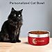 EinzigGeschenk Hundenapf Personalisiert, Personalisierte Metall Katzen- und Futternapf Hund & Wassernäpfe Mit Gravur Namen für Haustiere Geschenke, 10 Farben, 5 Größen (740 ML)