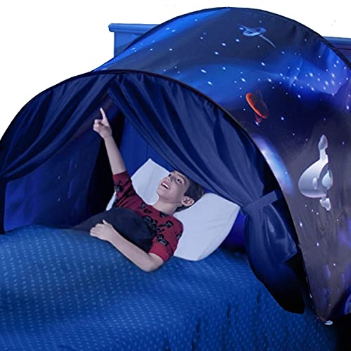 Greg Michael Tent for Kids Bed Playhouse Twin Size - Galaxy Starry Sky, Number-one Play Tents Boys a