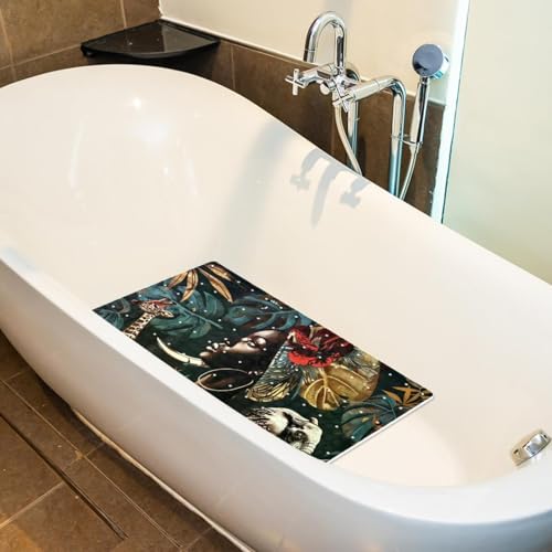 Tapis de bain lavable en machine extra long antidérapant en PVC - 6
