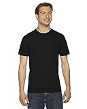 American Apparel Men's Short Sleeve Hammer T-Shirt, Black, Medium