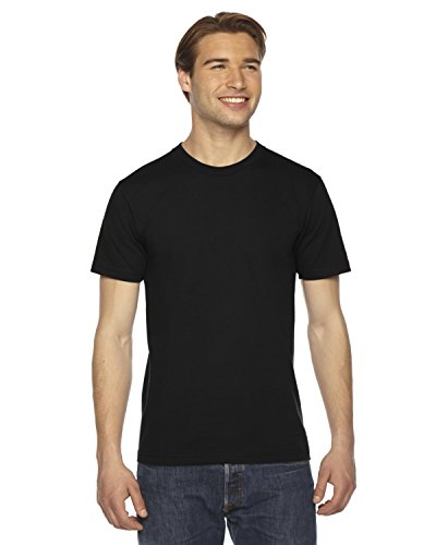 American Apparel Men's Short Sleeve Hammer T-Shirt, Black, Medium