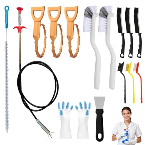 11 Pcs Crevice Brushes for Cleaning Crevice Cleaning Brush Set,