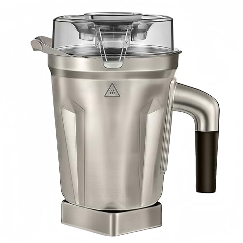 64-ounce Stainless Steel Container for Blender Pitchers, Compatible with Stainless Steel Container, for 5200 A3500 750 X5 E320 and Other Full-Size Blenders, Durable, BPA-Free