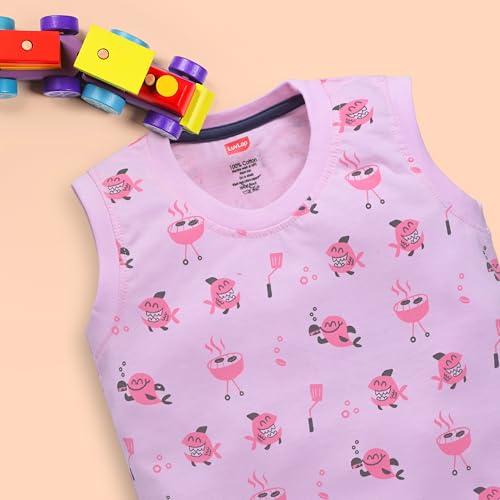 Image of LuvLap Baby Boys Regular Fit 100% Cotton Sleeveless Boys T-Shirt & Shorts Set Pack of 3